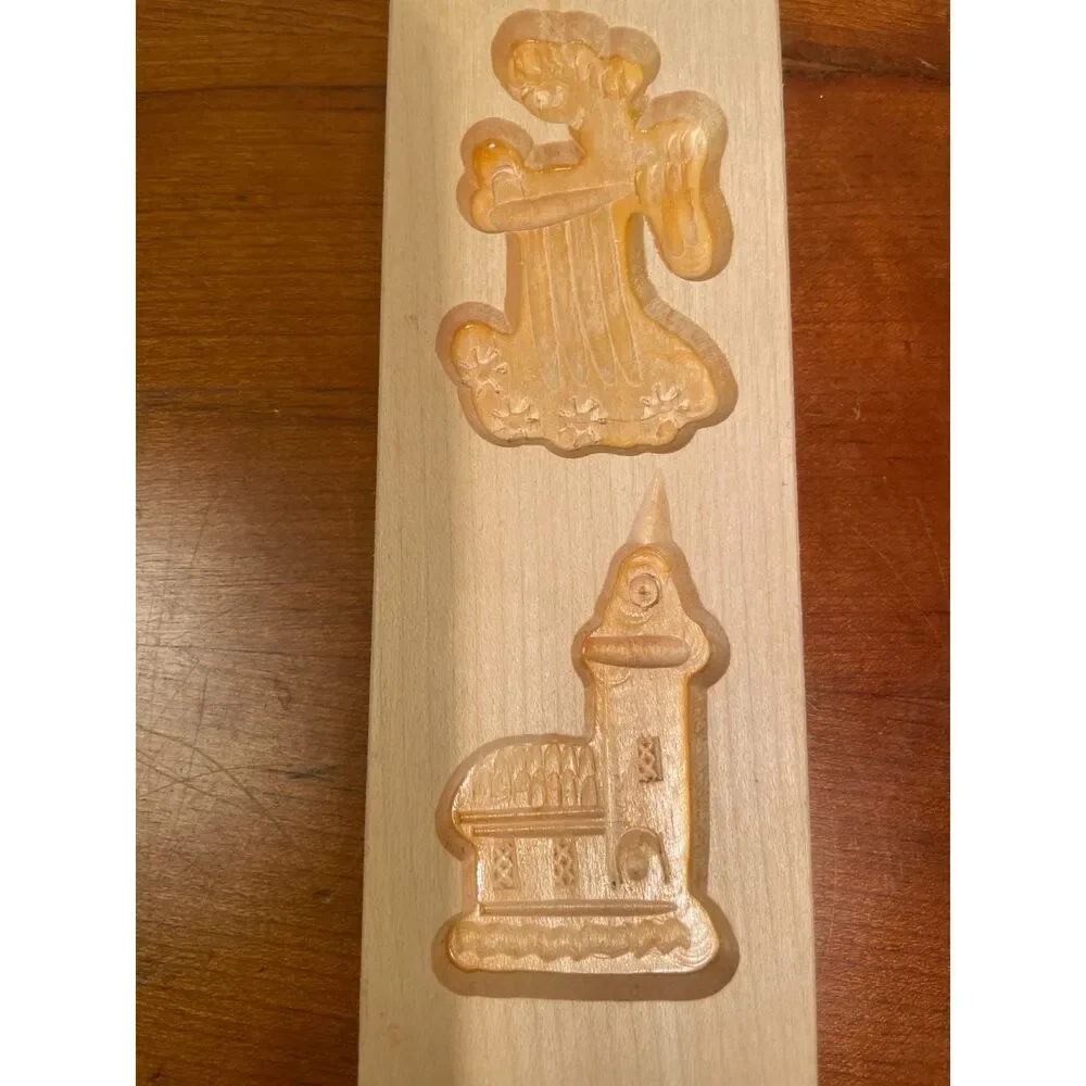 Wooden cookie mold